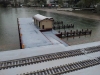 20130420_083744 3° Celsius und Schnee auf der brandneuen Hafenanlage